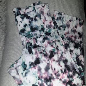 High rise cropped compression pants